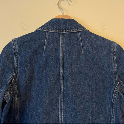 Madewell Denim Blazer Size XXS Oversized Relaxed Fit