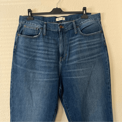 Madewell High Rise The Mom Jean NEW Size 34 Medium Wash