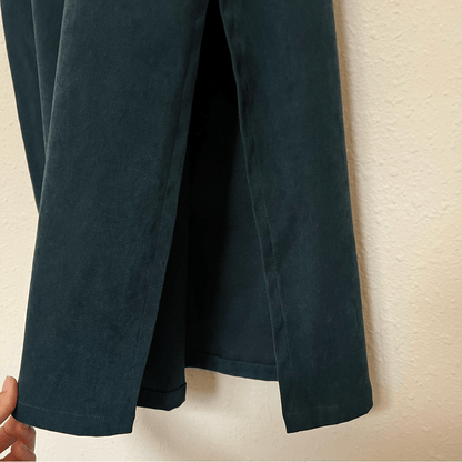 Eric Charles Pinafore Midi Overall Dress in Green Plus Size 1X