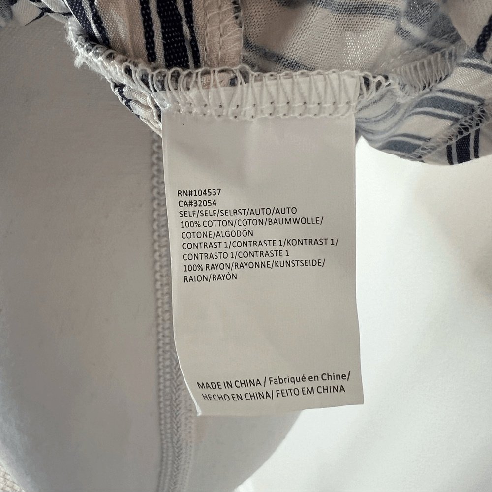 Anthropologie Tiny Avril Embroidered Striped Knit Halter Top Size Medium