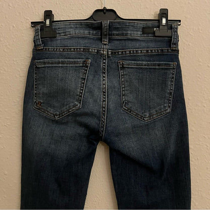 Kut From The Kloth Connie Ankle Skinny Jeans Raw Hem Size 0