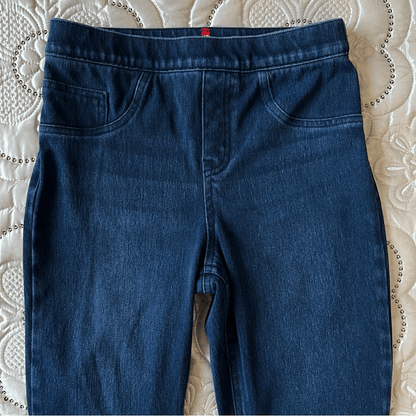 Spanx Jeanish Dark Wash Ankle Leggings Size Small