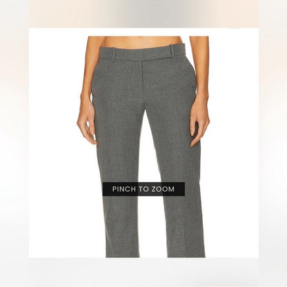 RONNY KOBO 90's Trouser Dress Pants in Grey NEW Size Small Low Rise Y2K 90s