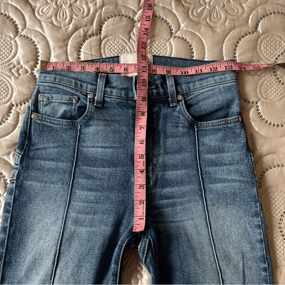 Revice High Rise Star Venus Crop Jeans Medium Wash Size 27
