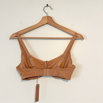 SKIMS No Show Molded Unlined Underwire Demi Bra NEW Nude OCHRE 34DD