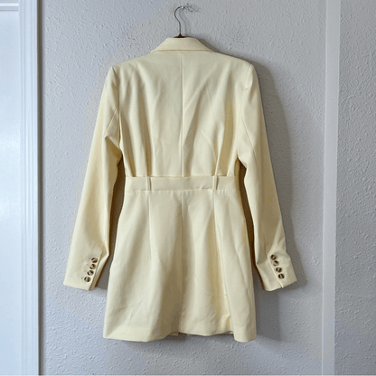 ZARA Butter Yellow Blazer Mini Dress  Blogger Favorite Size Small