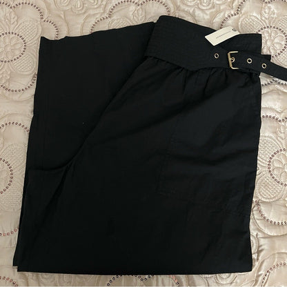 Llani x Anthropologie Belted Pants in Black NEW Size XL