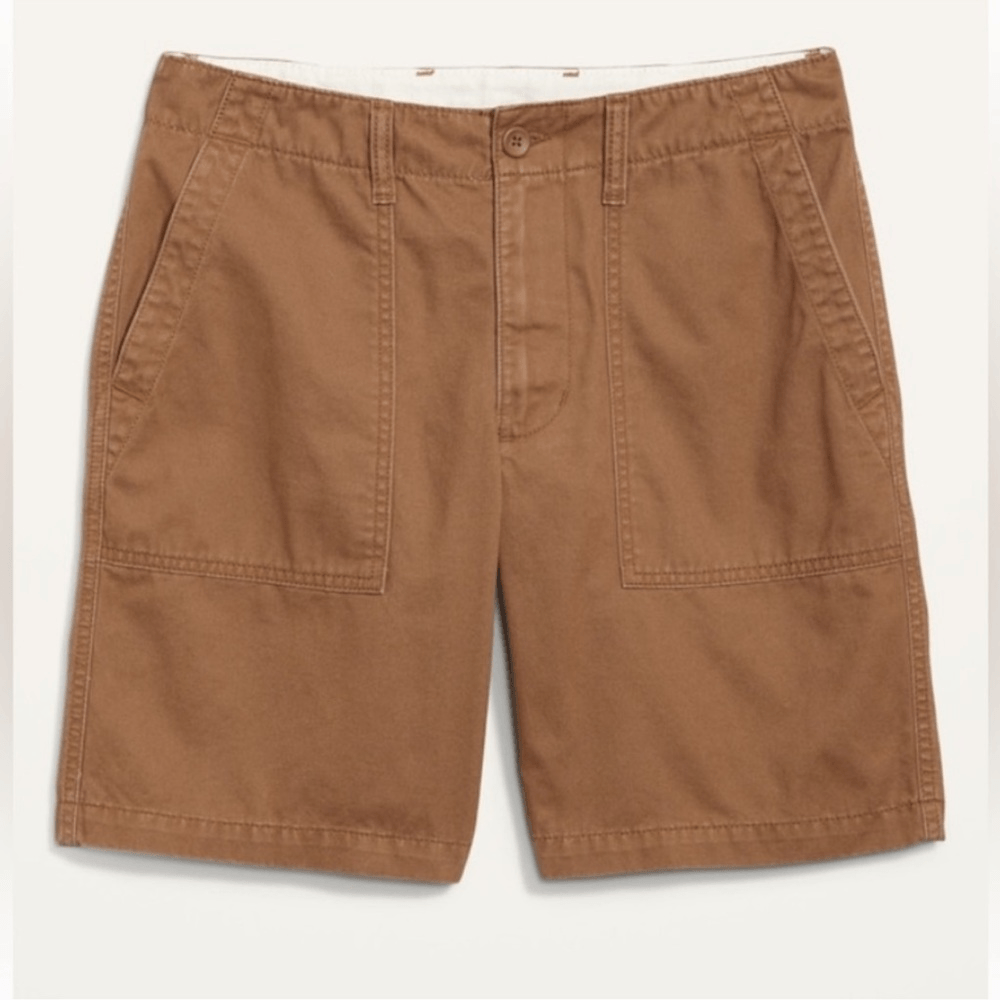 Old Navy Lived-In Straight Cargo Khaki Shorts NEW Size 31