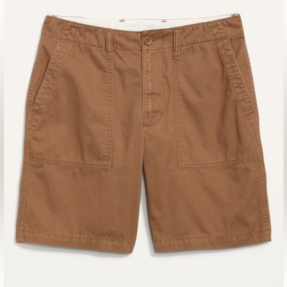 Old Navy Lived-In Straight Cargo Khaki Shorts NEW Size 31