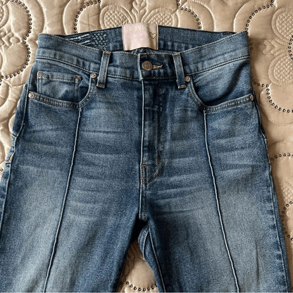Revice High Rise Star Venus Crop Jeans Medium Wash Size 27