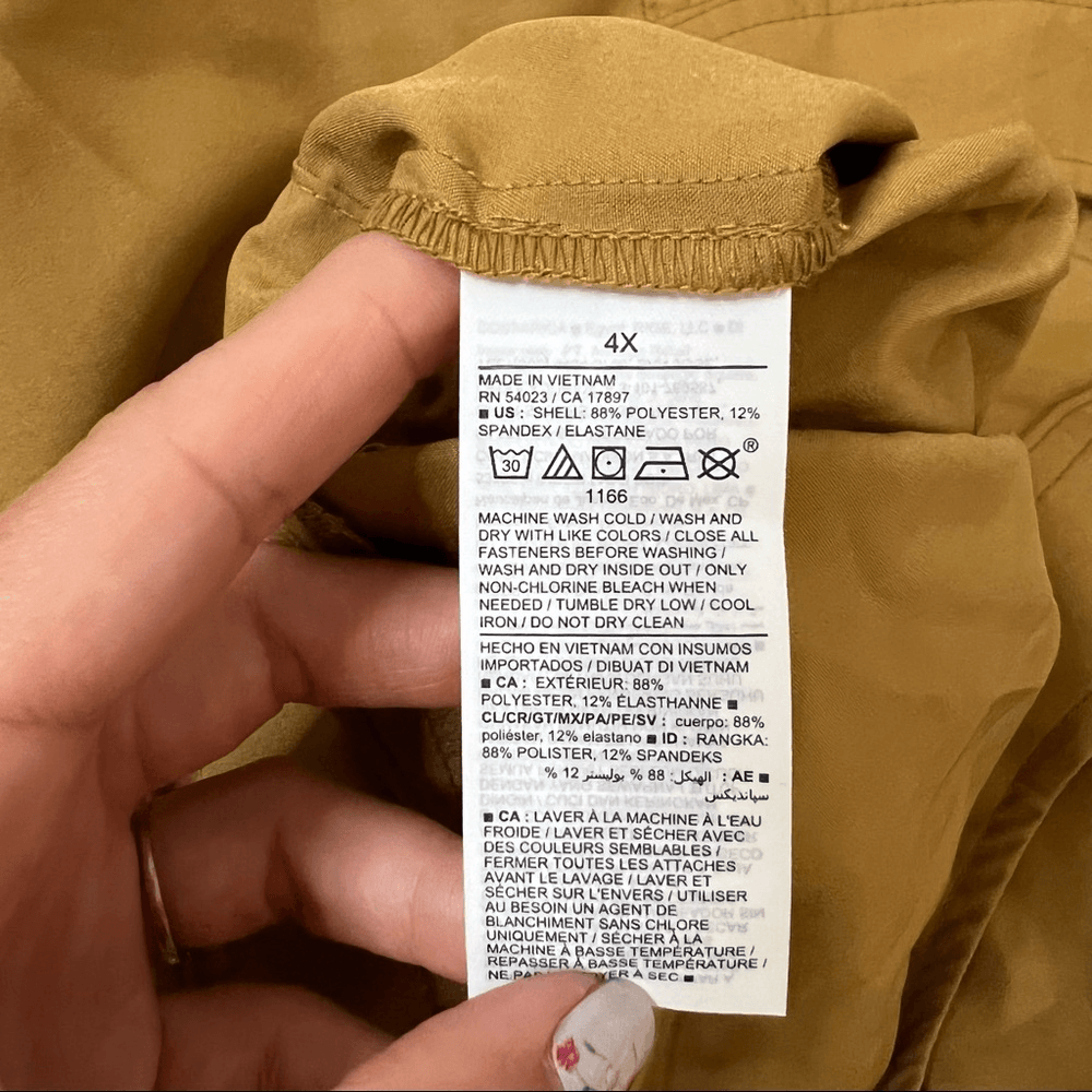 Old Navy StretchTech Sleeveless Zip-Front Cargo Romper Plus Size 4X