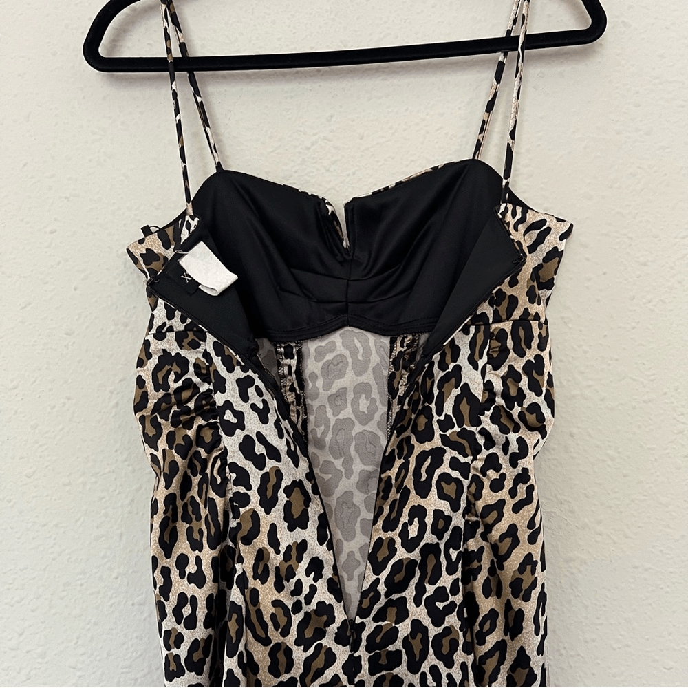 Xspace by Joanna Chen Leopard Animal Print  Dress Size 8