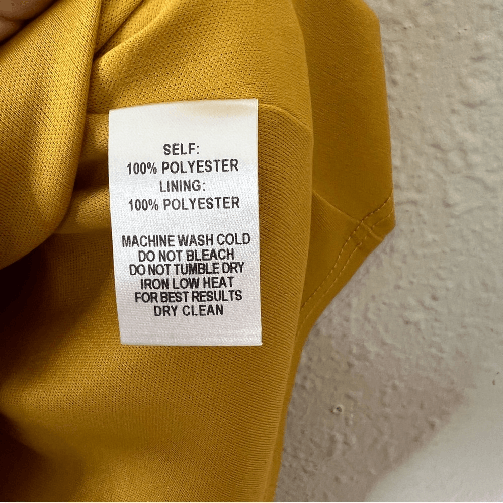 Lulus Ruffle Mini Chiffon Shift Dress Cold Shoulder Yellow Size Small