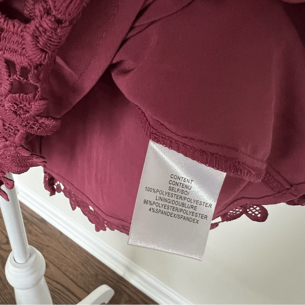 WAYF Lace Mini Dress Floral Cocktail Wedding Guest Size Medium