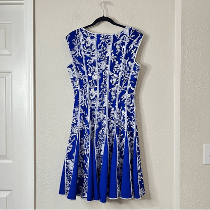 Tadashi Shoji Embroidered Neoprene Mini Dress Size Large