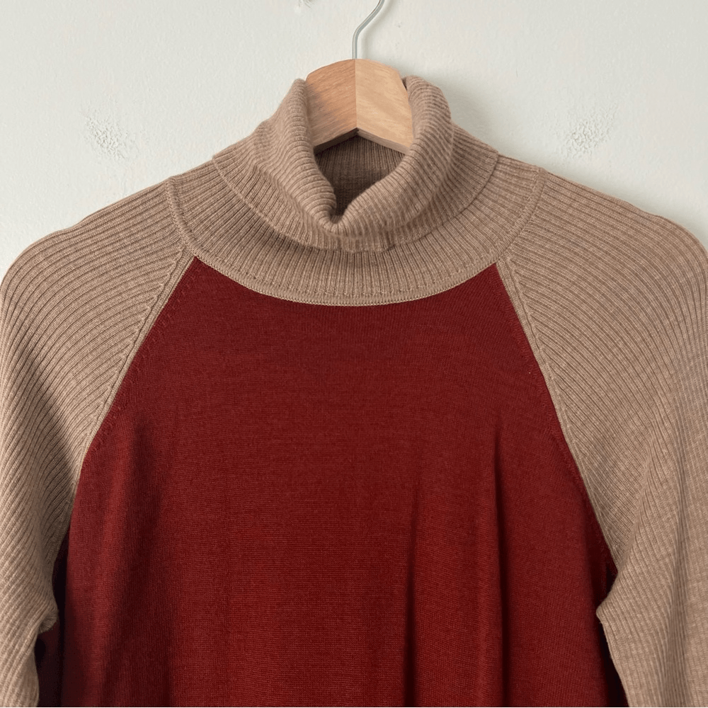Pendleton Woolenmills Raglan Merino Wool Turtleneck Sweater Size Large