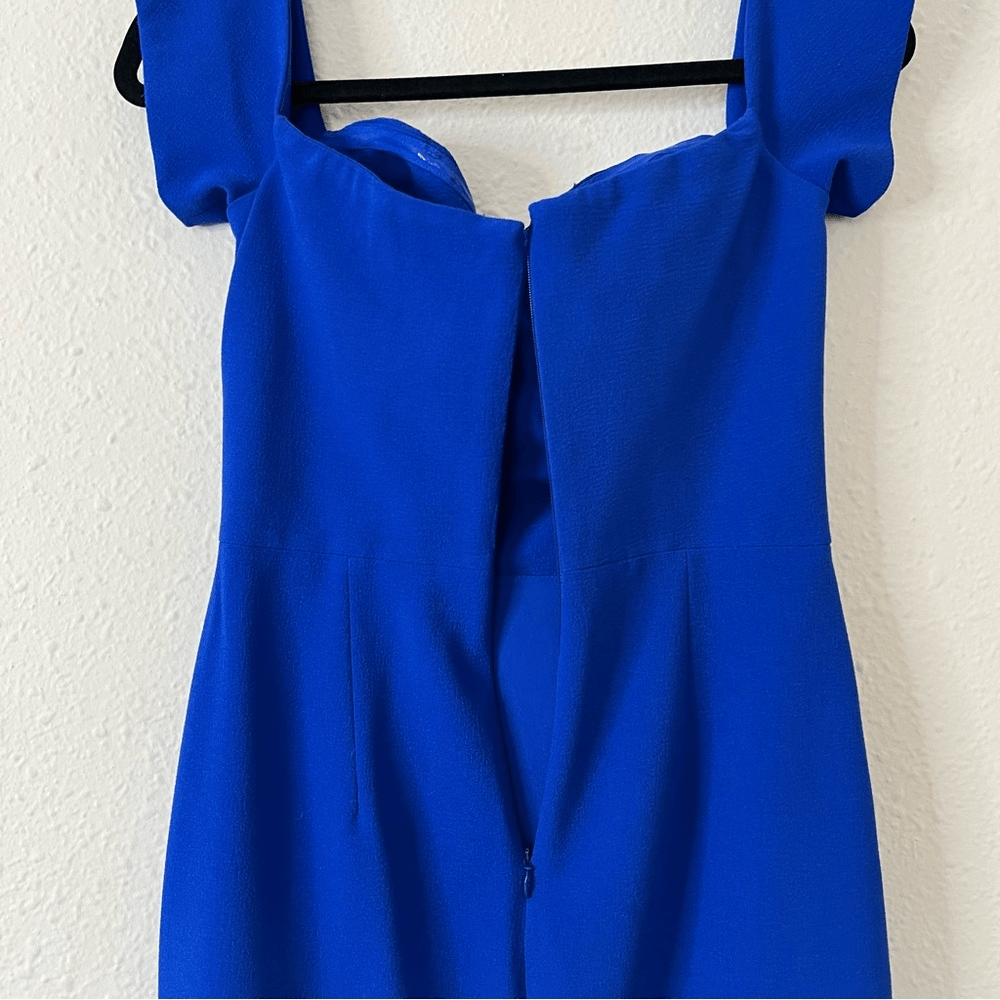 Dress the Population Bailey Dress in Electric Blue Size Small Off the Shoulder