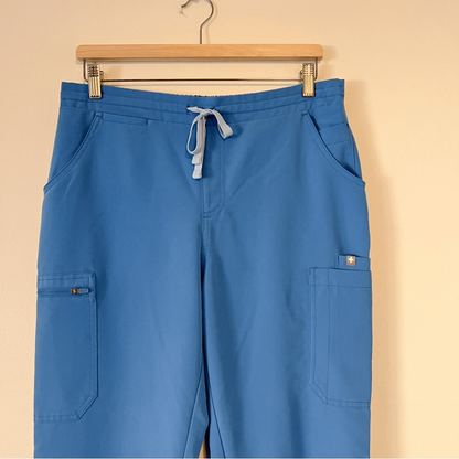 Figs Yola Skinny Scrub Pants in Blue Size M Tall