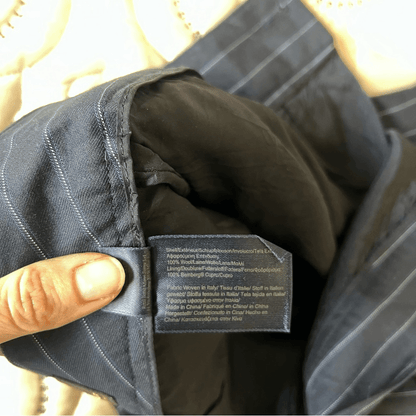 Brooks Brothers Navy Blue Pinstriped Trousers Wool Dress Pants Size 0P
