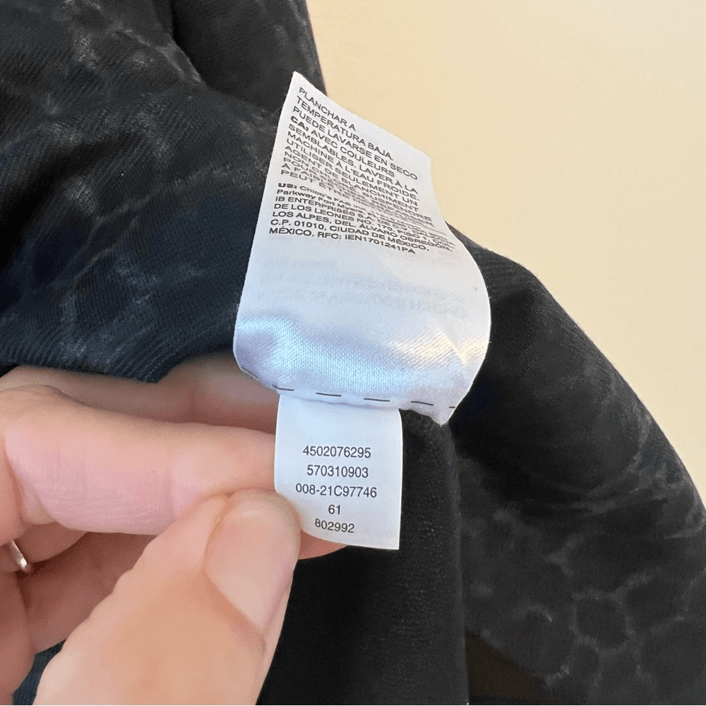 Chico's Leopard Print Ponte Knit Tunic Top Size Medium