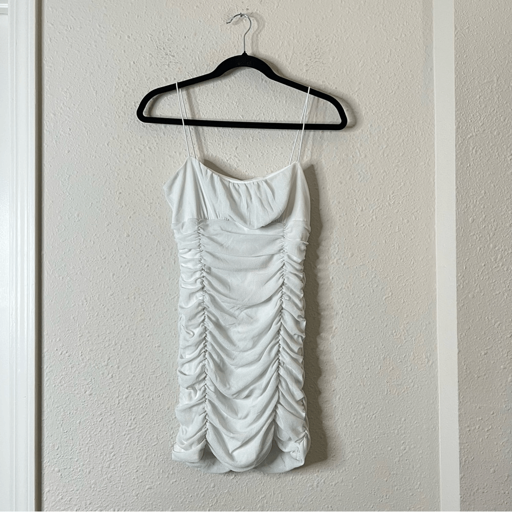 Hello Molly Moonlight Melody White Mini Dress NEW Size Large