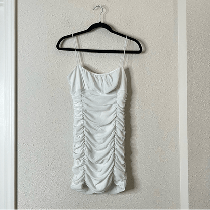 Hello Molly Moonlight Melody White Mini Dress NEW Size Large