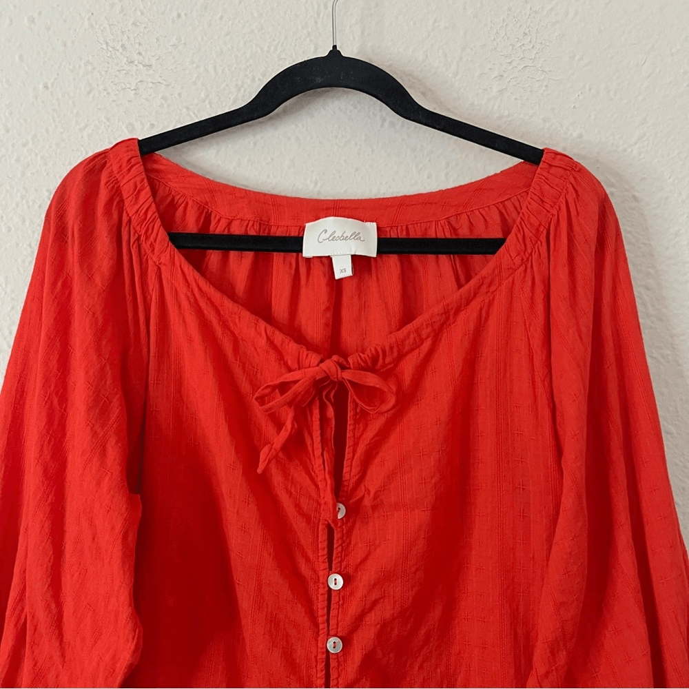 CLEOBELLA Rylan Blouse in Orange Size XS