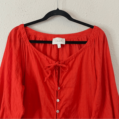 CLEOBELLA Rylan Blouse in Orange Size XS