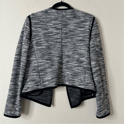 Ann Taylor Open Front Tweed Blazer Jacket Size Medium