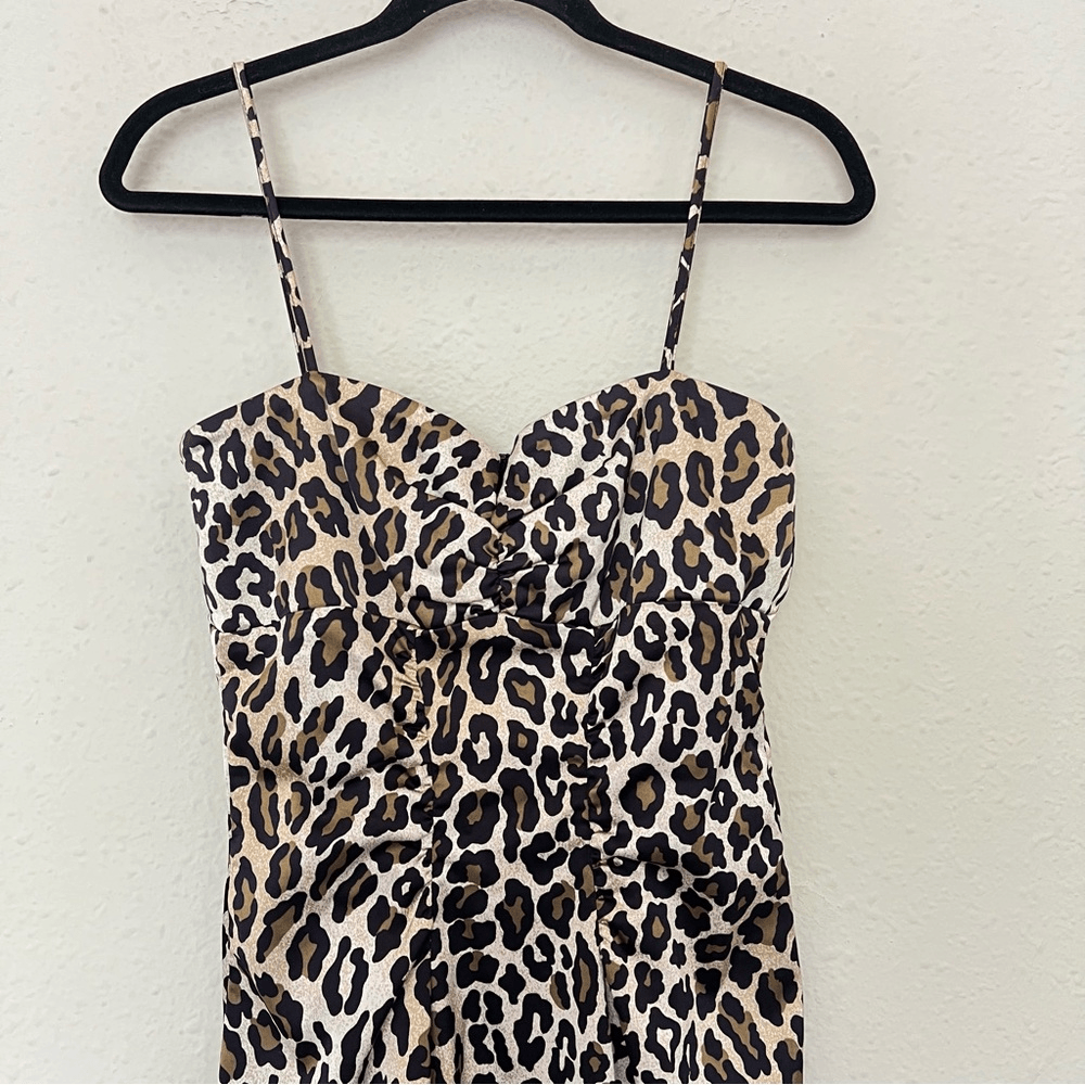 Xspace by Joanna Chen Leopard Animal Print  Dress Size 8