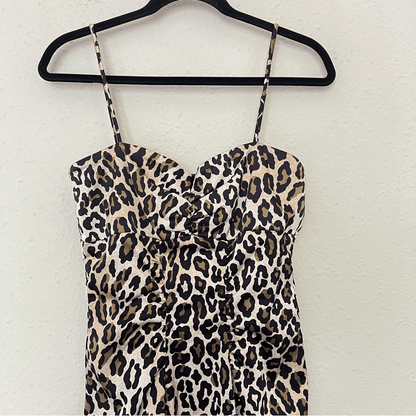Xspace by Joanna Chen Leopard Animal Print  Dress Size 8