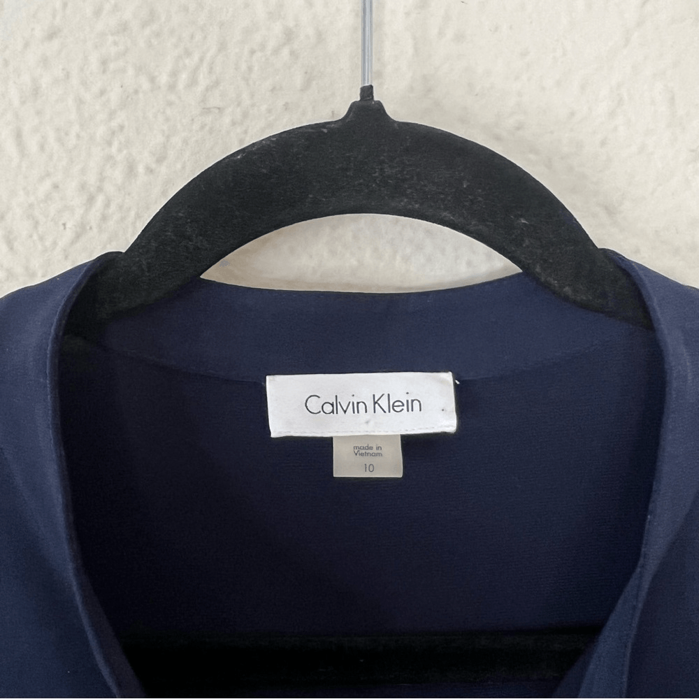 Calvin Klein Denim Belted Shirt Dress