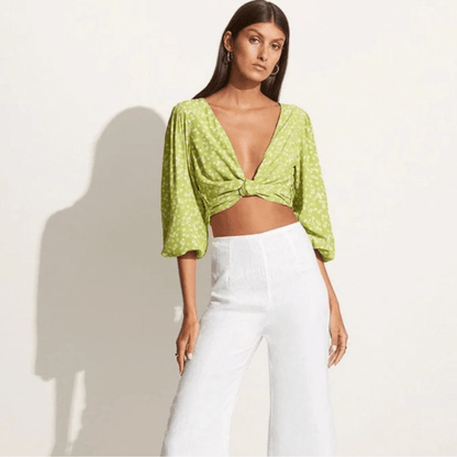 Faithfull the Brand Tianna Top Tiare Floral Print NEW Size Medium