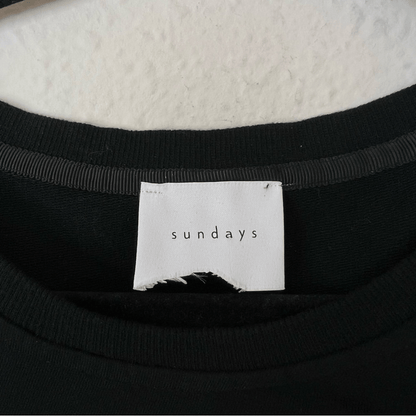 Anthropologie Sundays Ramone Black Ruched Mini Dress Size Medium, Long Sleeve