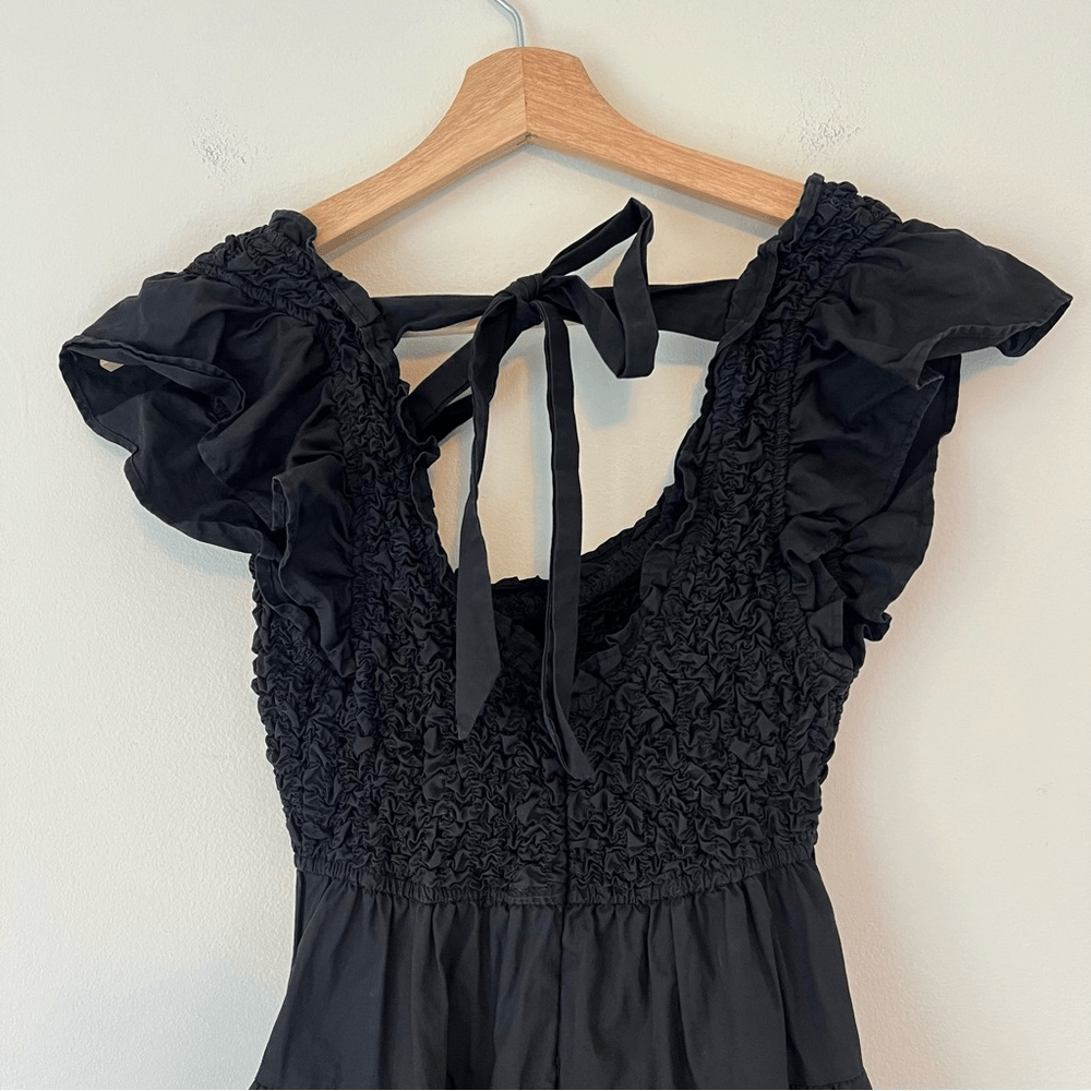 En Saison Black Matisse Flutter Sleeve Dress Size XS