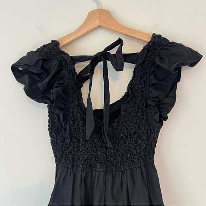 En Saison Black Matisse Flutter Sleeve Dress Size XS