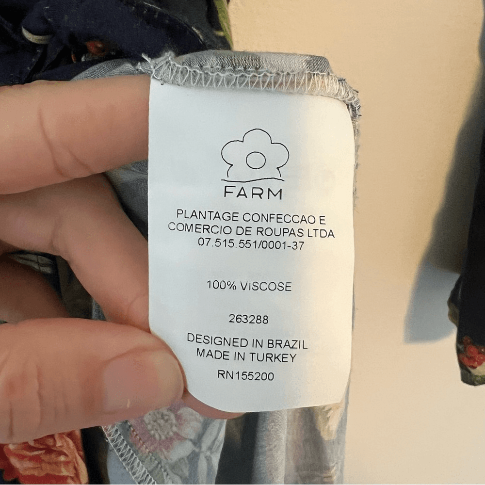 Anthropologie Farm Rio Audrey Wrap Maxi Dress Floral Long Sleeve Size SP