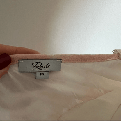 Revolve RAILS Delilah Linen Midi Dress in Peach Pink Tie Dye Size Medium