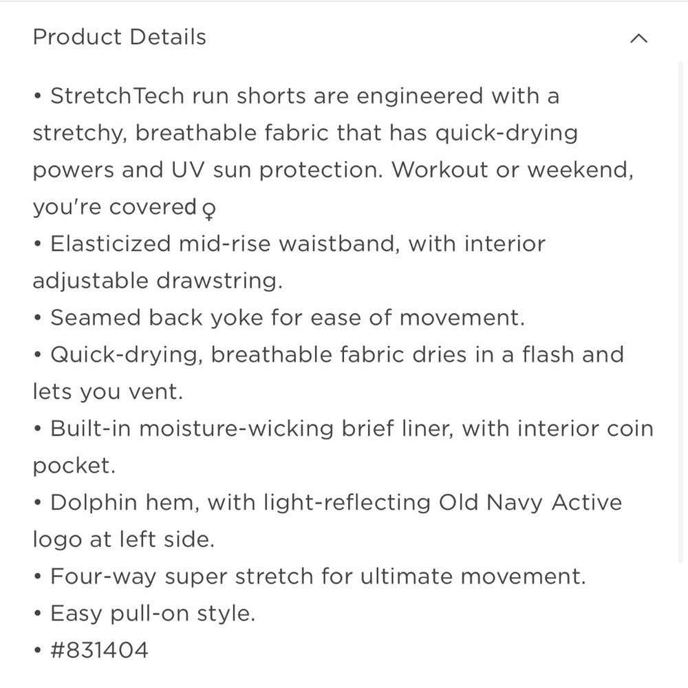 Old Navy Mid-Rise StretchTech Swirl Pop Dolphin-Hem Running Athletic Shorts