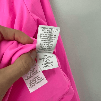 Lilly Pulitzer Luxletic Justine Top Half Zip Cropped Size M UPF 50+ Long Sleeve