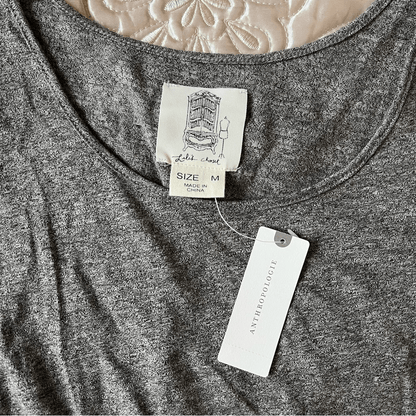 Anthropologie Lili's Closet Cold Shoulder Drawstring Dress NEW Size Medium