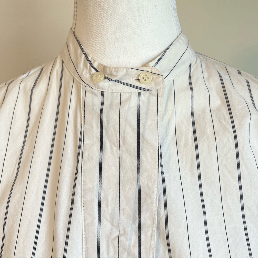 Madewell Striped The Perfect Tunic Shirt Size Small Long Sleeve