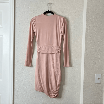 NBD Coco Dress In Off Slate NEW Size Small Long Sleeve Mini Bodycon Cocktail