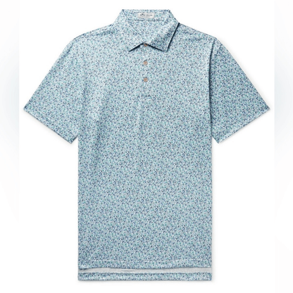 Peter Millar Dazed & Transfused Printed Tech Jersey Golf Polo Shirt Size XXL