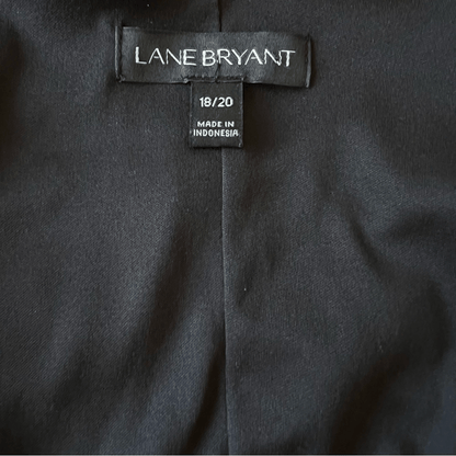 LANE BRYANT V-neck Long Sheer Sleeve Blouse Size 18/20