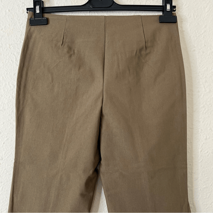 Urban Outfitters Olive Green Front Slit Flare Pants NEW Size 2