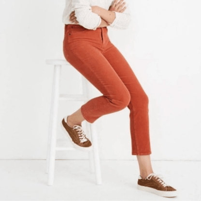 Madewell Corduroy Classic Straight Leg Jean Pants NEW Size 35