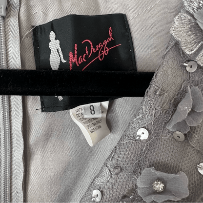 Mac Duggal Floral Embellished Lace A-Line Cocktail Dress NEW Size 8