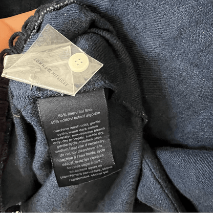 Tommy Hilfiger Linen Blend Navy Blue Sleeveless Mini Dress Size 4