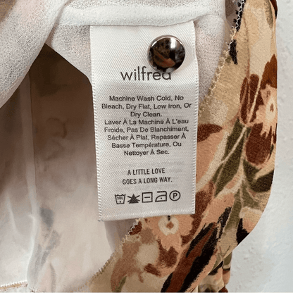 Aritzia Wilfred Lourdes Floral Long Sleeve Blouse Size XS